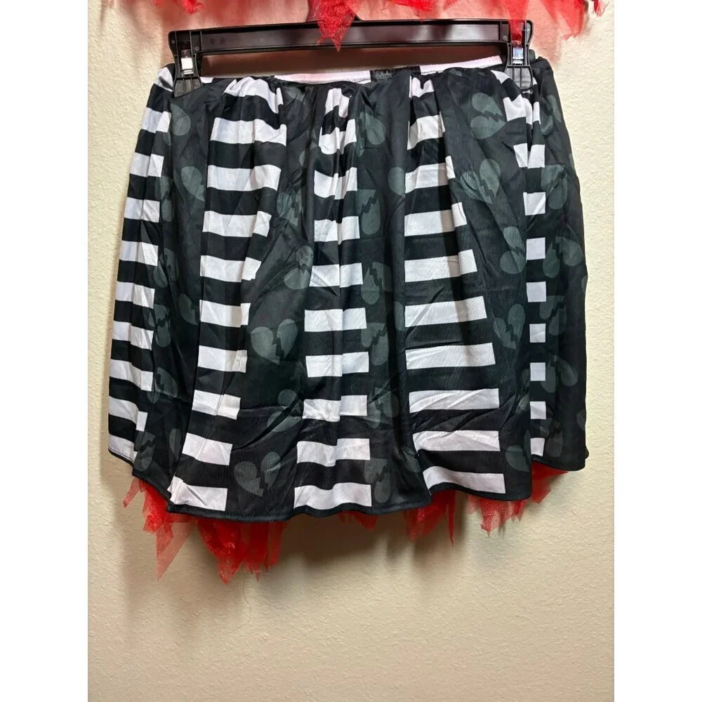 New Cheerleader Costume Whimsigoth Zombie Vampire Halloween Black Girls Sz Large